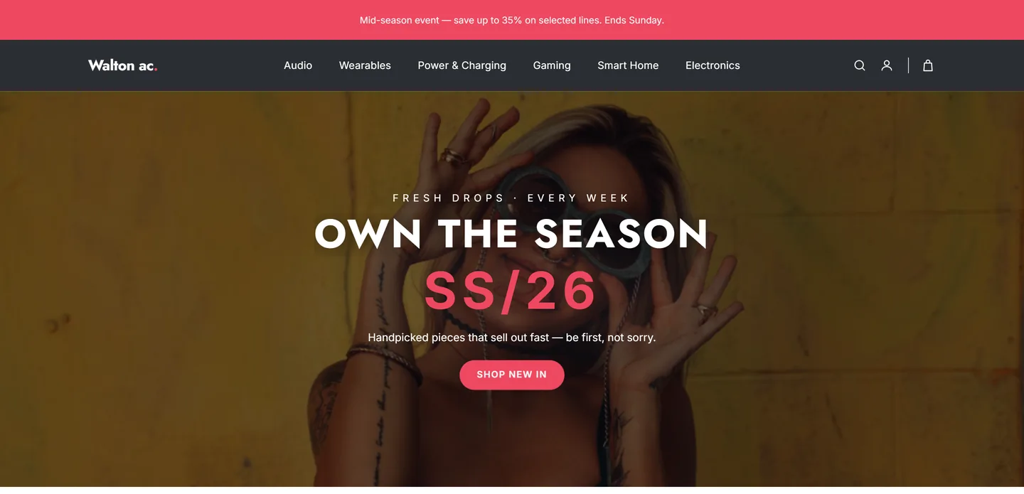 Onayas storefront theme